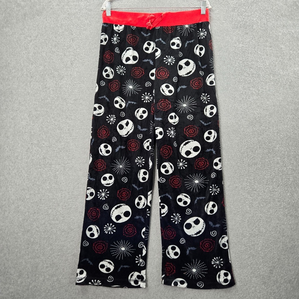 Nightmare Before Christmas Women Sleepwear M Black Pajama Pants Jack All Over